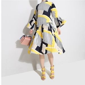 Dressy midi pleated dress